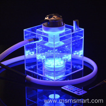 VESSEL square acrylic hookah